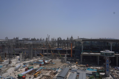 杭州萧山国际机场三期项目正式进入大面积装修
